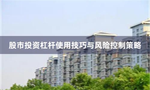 股市投资杠杆使用技巧与风险控制策略